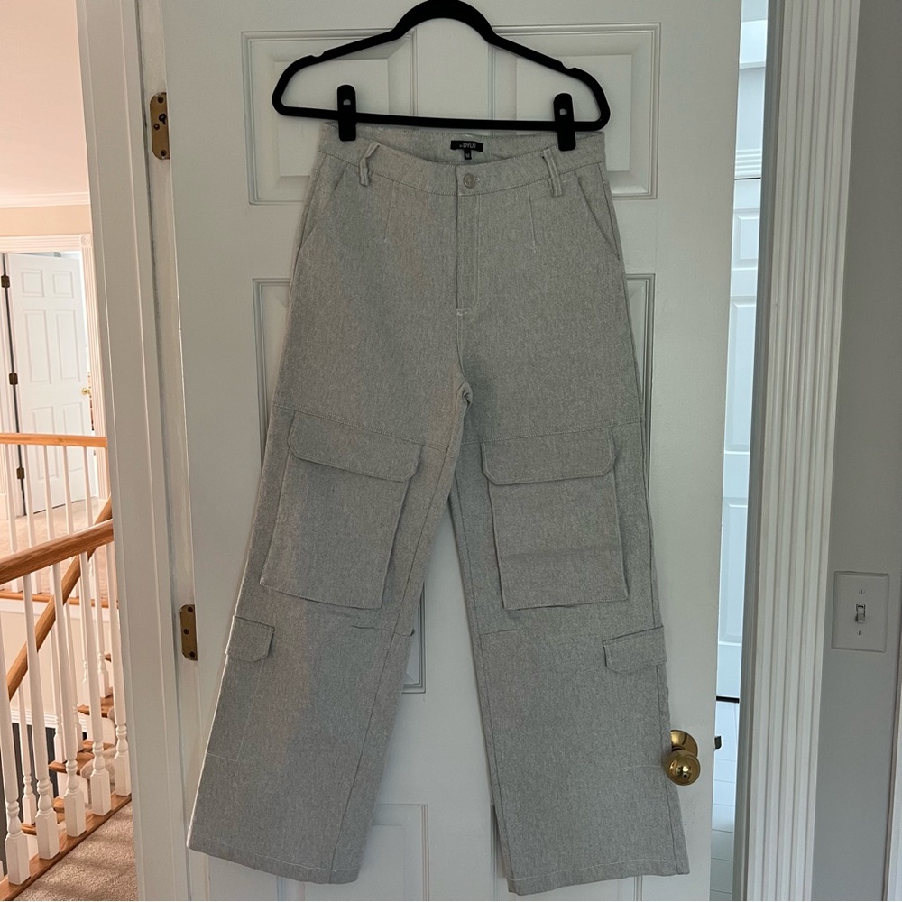 Gray Cargo Pants